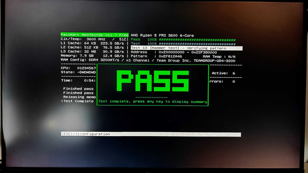 TeamGroup T-Force Zeus DDR4 8GB 3200MHz CL16 - testowana