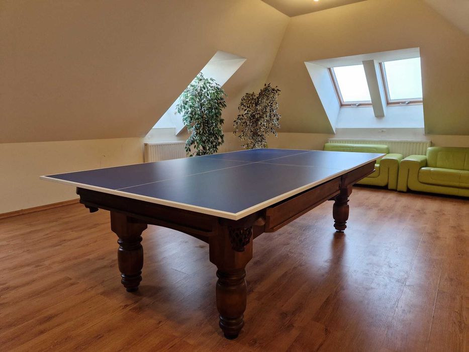 Stół do bilarda 3w1 stoły bilarde jadalniane ping pong płyta kamienna