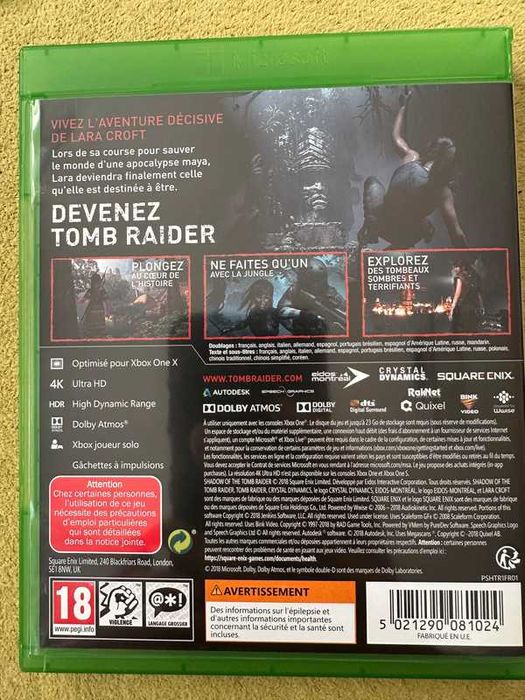 Shadow of the Tomb Raider - gra Xbox Series X, S / 4K HDR