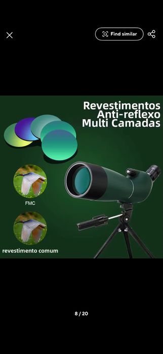 Monoculo para observação 25x75x70