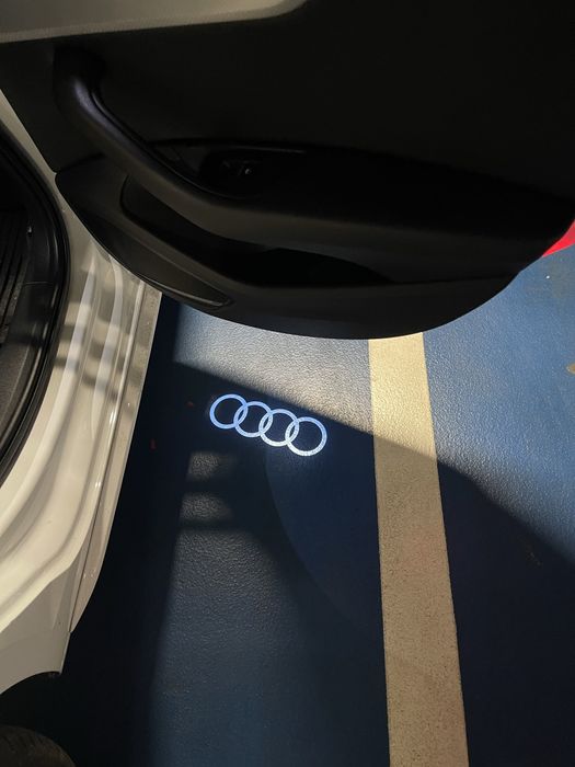Проекція логотипу Audi a4 a5 a6 q5 q7 кільця. Оригінал. Комплект 4 шт