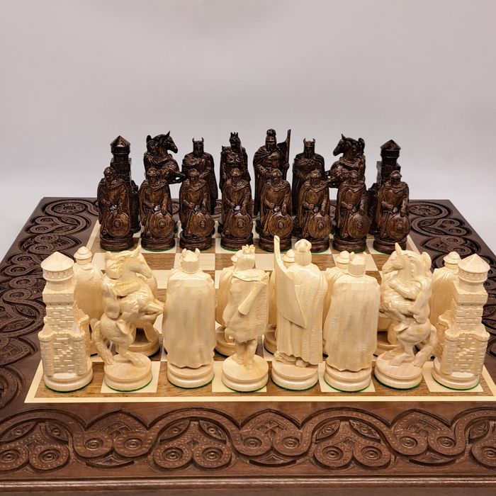 Шахи Лицарі, дерево. Розкішний подарунок.