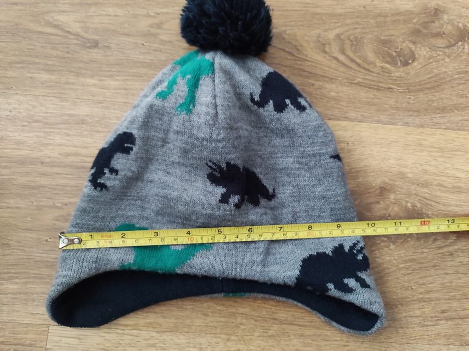 Czapka na uszy Reserved dinozaury rozm. 52-55 cm