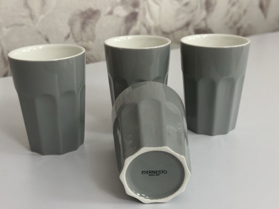 Szklanki Ernesto 4 szt !!! Szare 200 ml !!! Polecam Katowice !!!