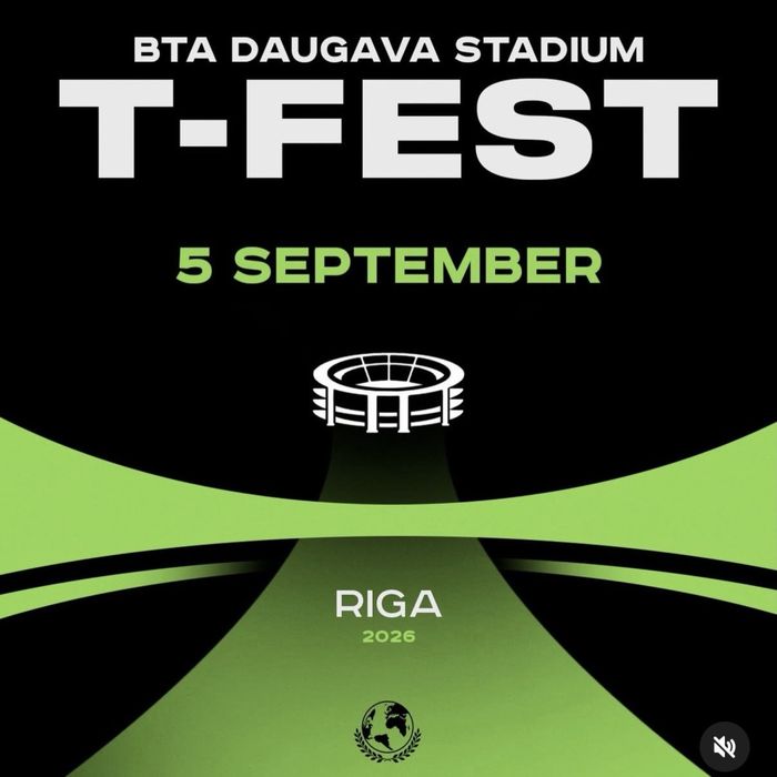 Концерт T-fest у Ризі, 5 вересня