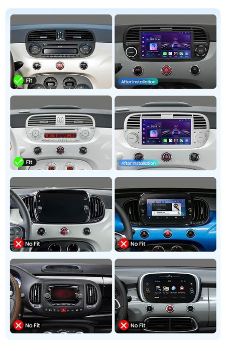 Radio nawigacja FIAT 500  NAVI GPS Android