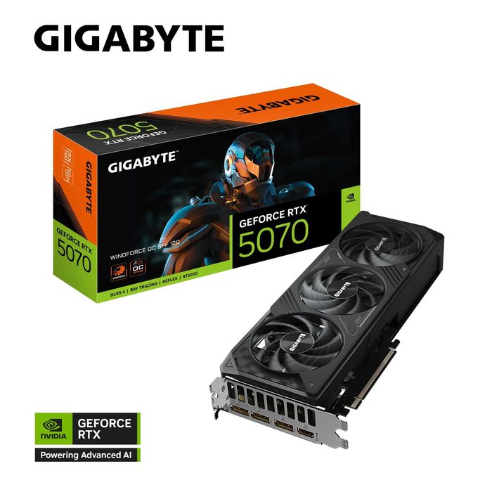 GeForce RTX™ 5070 WINDFORCE OC SFF 12G GDDR7 192bit DLSS 5