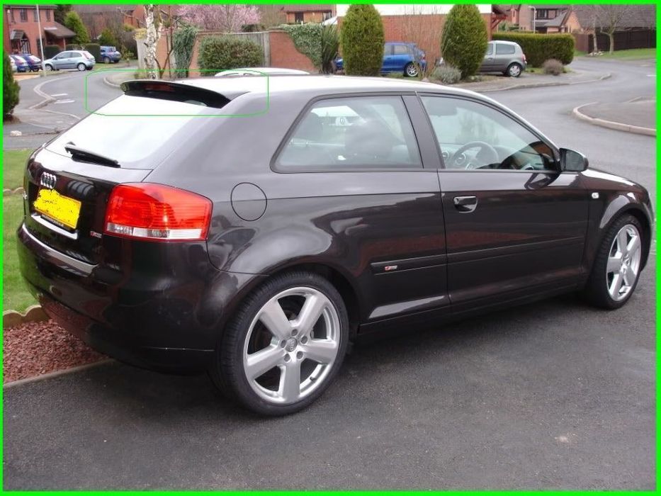 Aileron/ Spoiler Traseiro Para Audi A3 8P S-Line 3 Portas