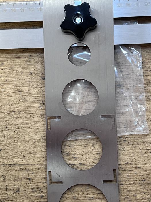 Gabarito de Perfuração Multiusos Aço Inox