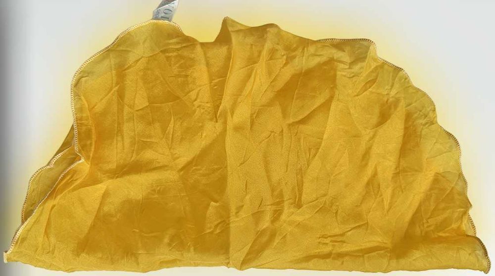 Lenço de Bolso Seda Amarelo, Novo/Raro