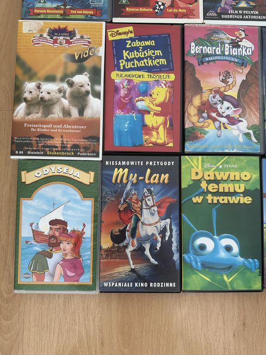 Bajki kasety VHS 11 szt.