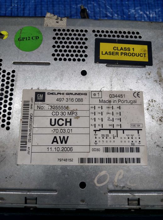 Radio Opel Astra H OPC 497.316.088