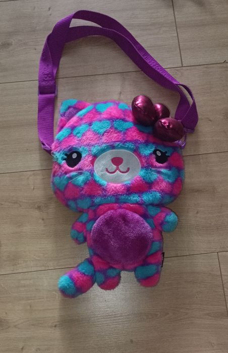Pluszowa torebka dziecięca - kotek