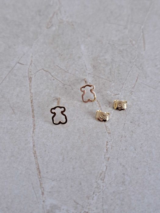 Złote kolczyki wkrętki MIŚ 14K pr.585 Polecam !