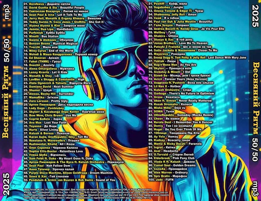 Музика: збірки Audio CD, MP3 диски [НОВІ) 2025: 150 грн. - CD