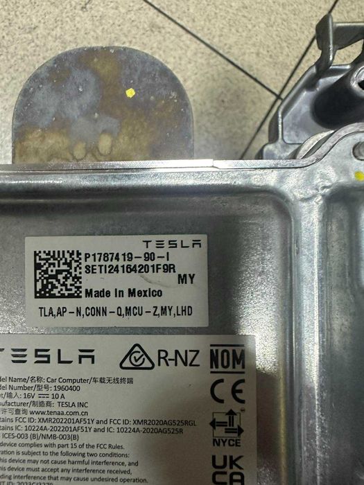 Мцу Mcu Tesla Model Y 07/2024 + автопілот Intel з Сертифікататом