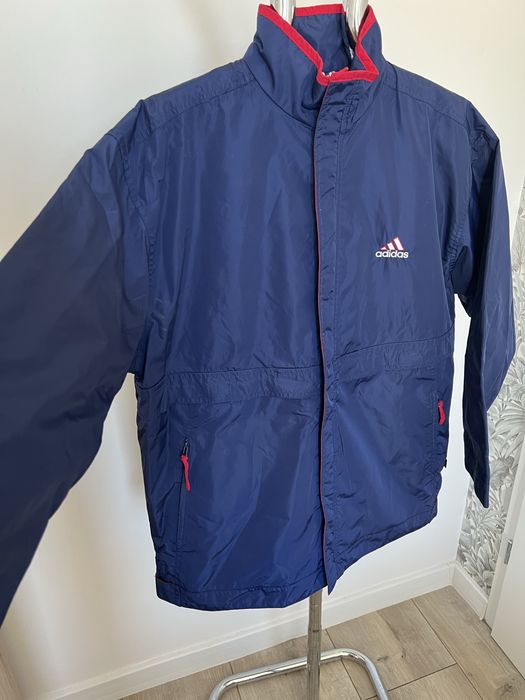 Kurtka Adidas granatowa wiatrówka, rozmiar 164 / męska S