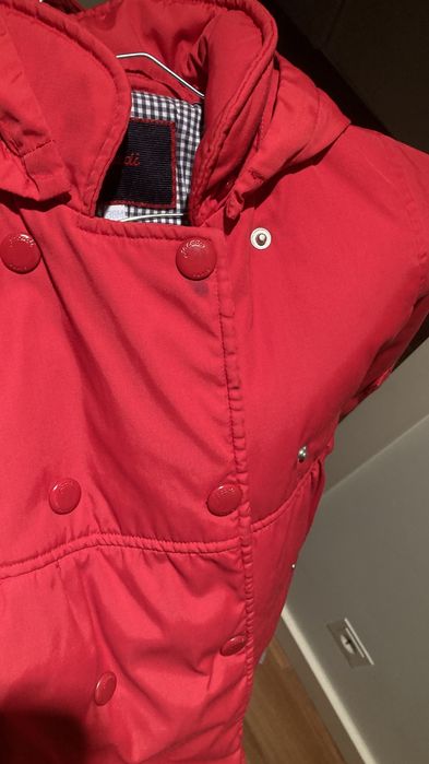 Parka Jacadi vermelha, menina, 36 meses