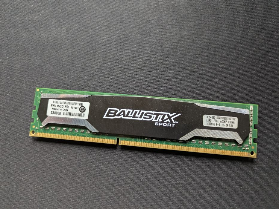 Pamięć RAM Crucial Ballistix Sport DDR3 4GB