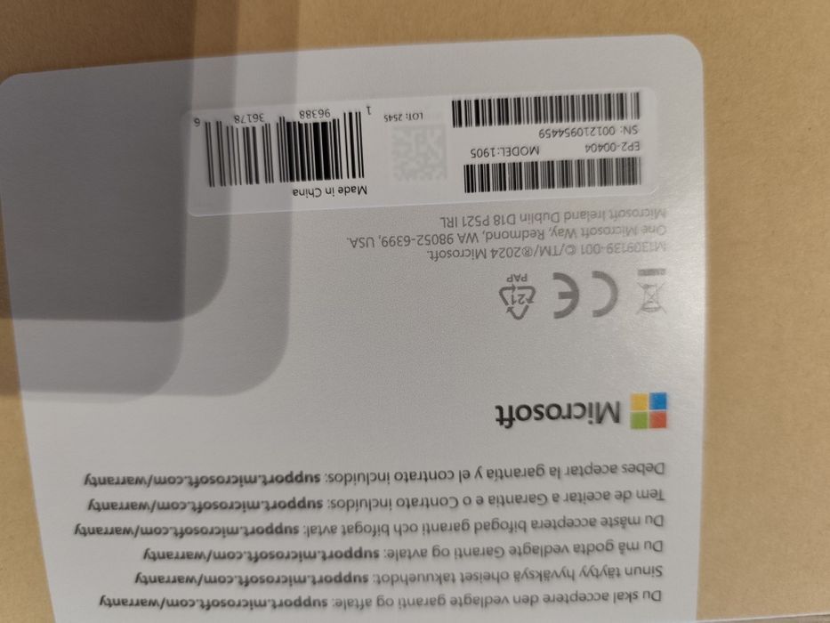 Teclado Microsoft Surface Pro (Original) – Novo – Compatível Pro 8/9/10/11
