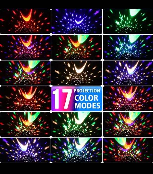 Nowa mała lampka nocna projektor gwiazd