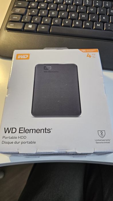 Dysk zewnętrzny WD Elements Portable 4TB Nowy