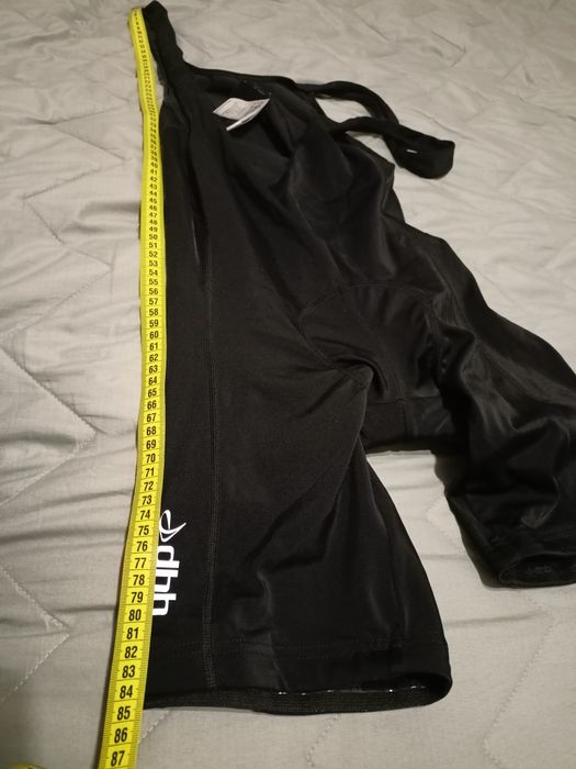 Велошорти тріко чоловічі з лямками  XL dhb classic bib-shorts  чорні