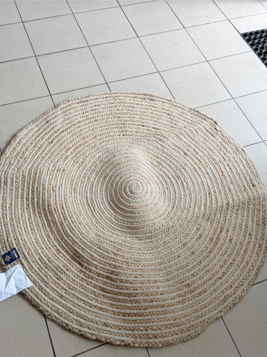 Namaste Fair Trade dywan jutowy okrągły 120cm