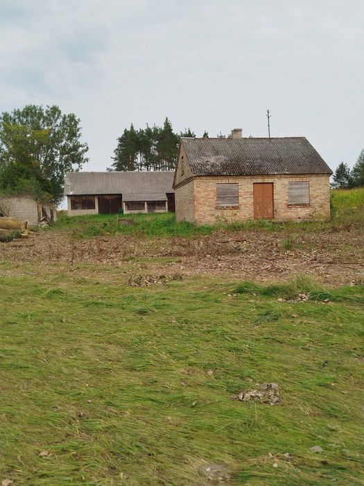 Działka 0,9 HA z domem i stodołą - Wołkusze, Kuźnica Białostocka