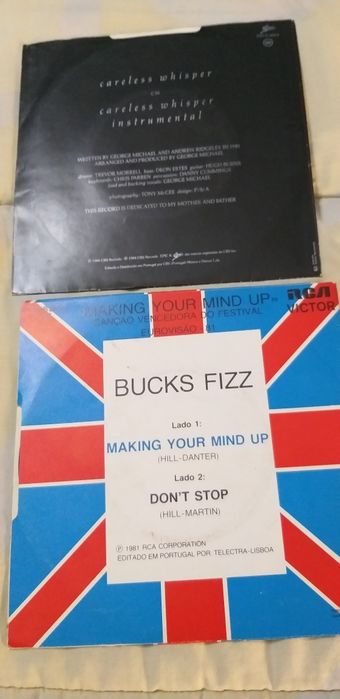 8 Discos Vinil singles anos 80