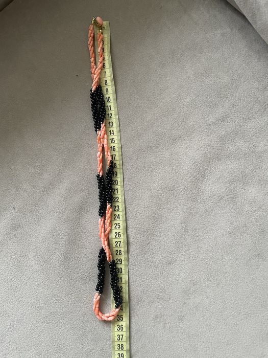 Намисто з коралу та оніксу