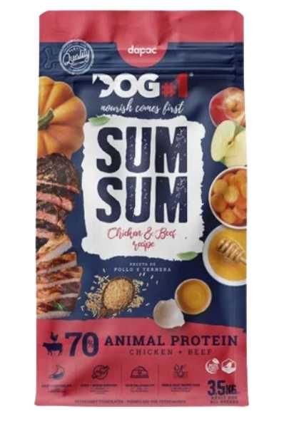 Sum Sum Frango e Vaca 14kg - Nutrição completa para o seu cão