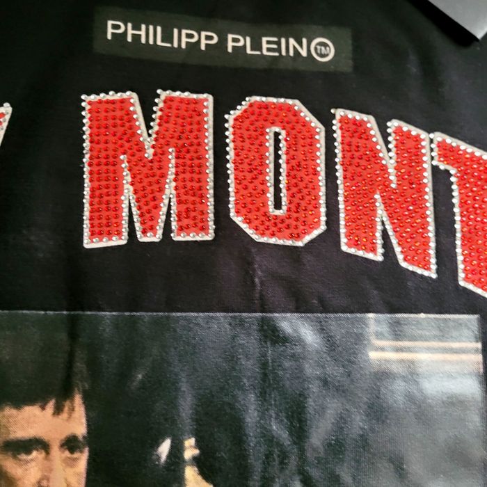 Philipp Plein Koszulka Scarface motyw z aktorem czarna