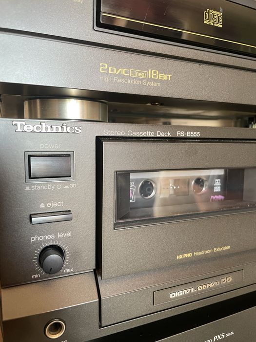 Wieża technics z gramofonem
