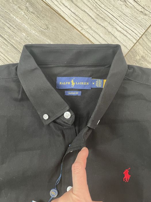 Czarna damska koszula Polo, rozm.M .