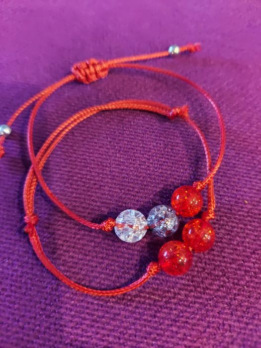 Komplet bransoletek sznurkowych