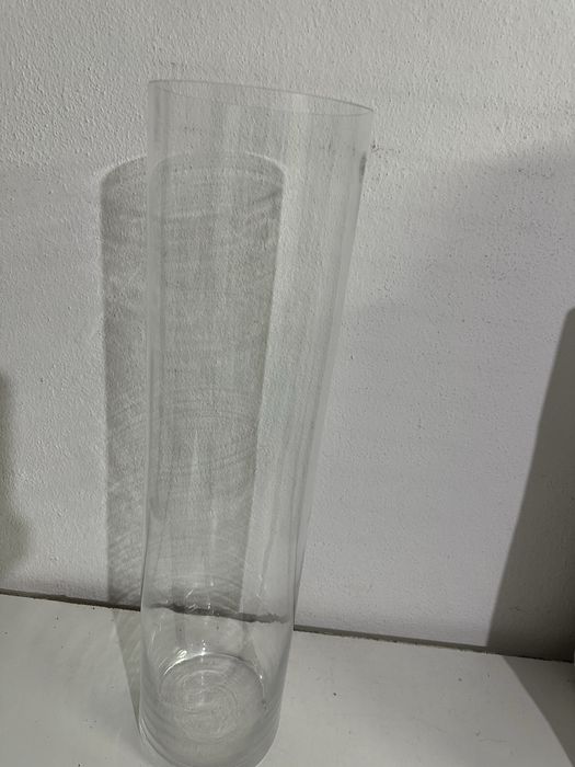 Jarra / vaso de vidro decorativo