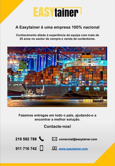 Contentor marítimo NOVO 20’ DV