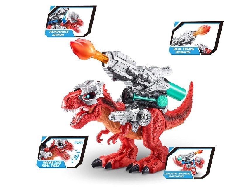 Большой динозавр T-Rex с боевым оружием, Robo Alive Dino Wars Mega-Rex