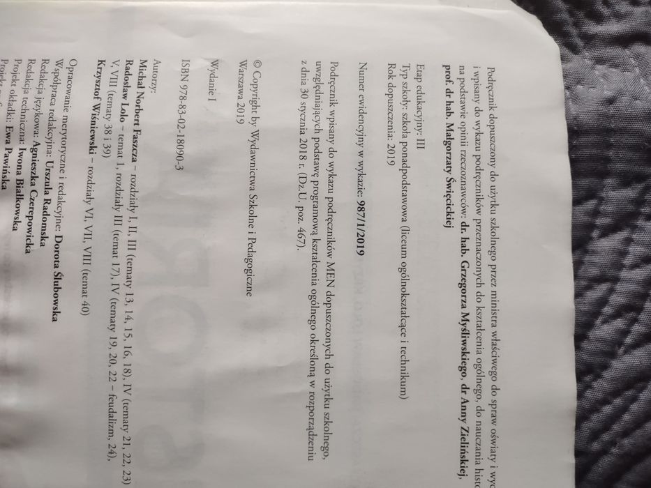 Historia 1, podręcznik do liceum i technikum, zakres podstawowy