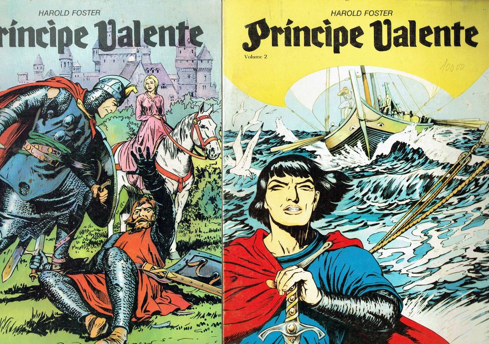 17436  Príncipe Valente - 4 Volumes Harold Foster   Agencia Portuguesa de Revistas