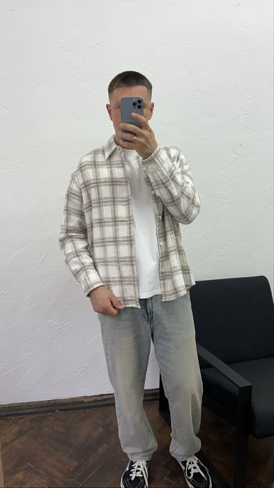 NEW ORIGINAL !Фланелева сорочка в клітинку PULL&BEAR