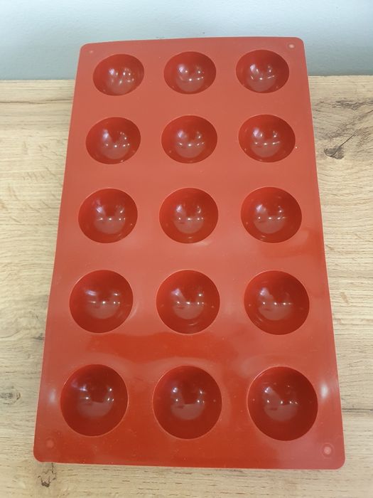 Forma silikonowa do monoporcji ciastek PÓŁKULE - 3,8 cm