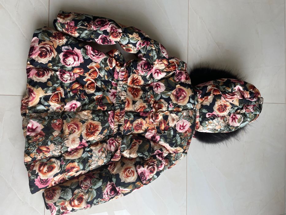 Пуховик з натуральним хутром  Borelli, Mayoral розм. 12 152 см