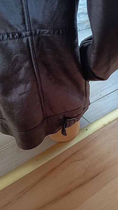 Kożuch męski sztuczny krótka z misiem pilotka