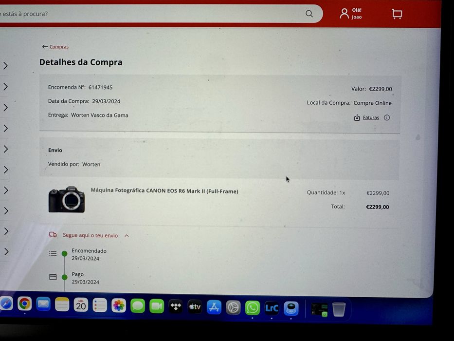 Canon R6 mkII impecavel