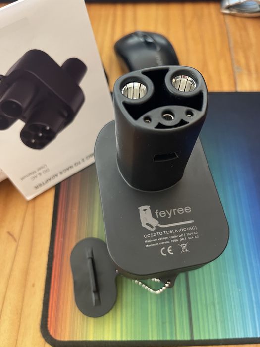 Адаптер ccs2 nacs tesla Тесла feyree 250кВт 2в1 ac/dc