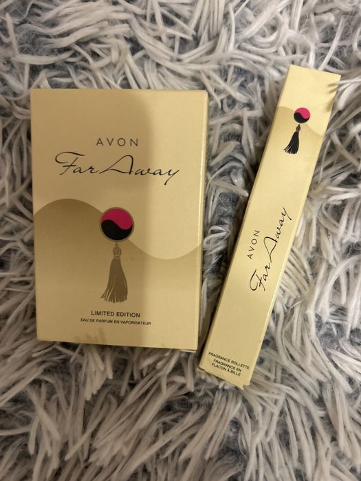 Zestaw 2cz avon Far Away perfumy 30ml  + roletka  Unikat
