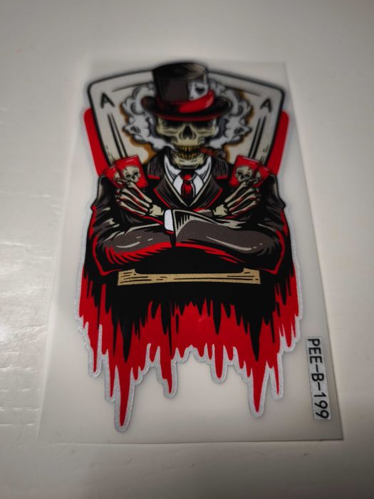 Naklejka PEE-B-199 Śmiertelne karty,15x9cm,1szt.design,hulajnoga,rower