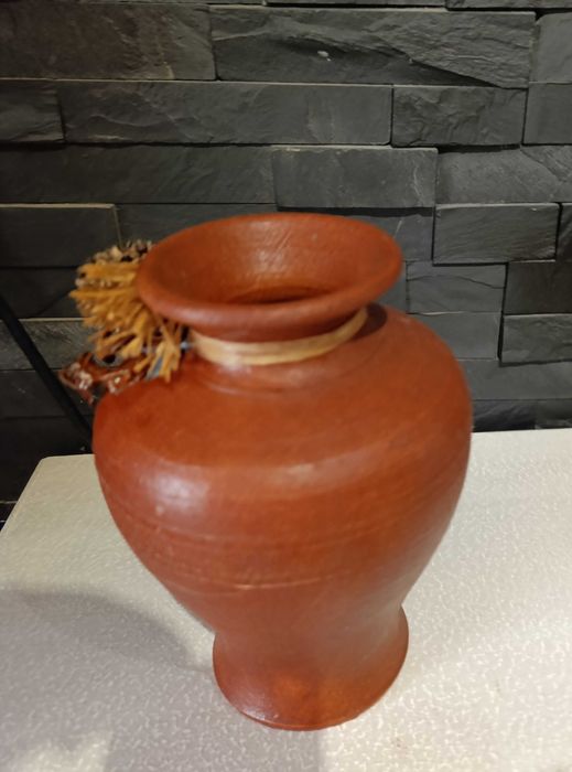 Jarrão Barro, elementos com Produtos da Natureza Tratados - Artesanal
